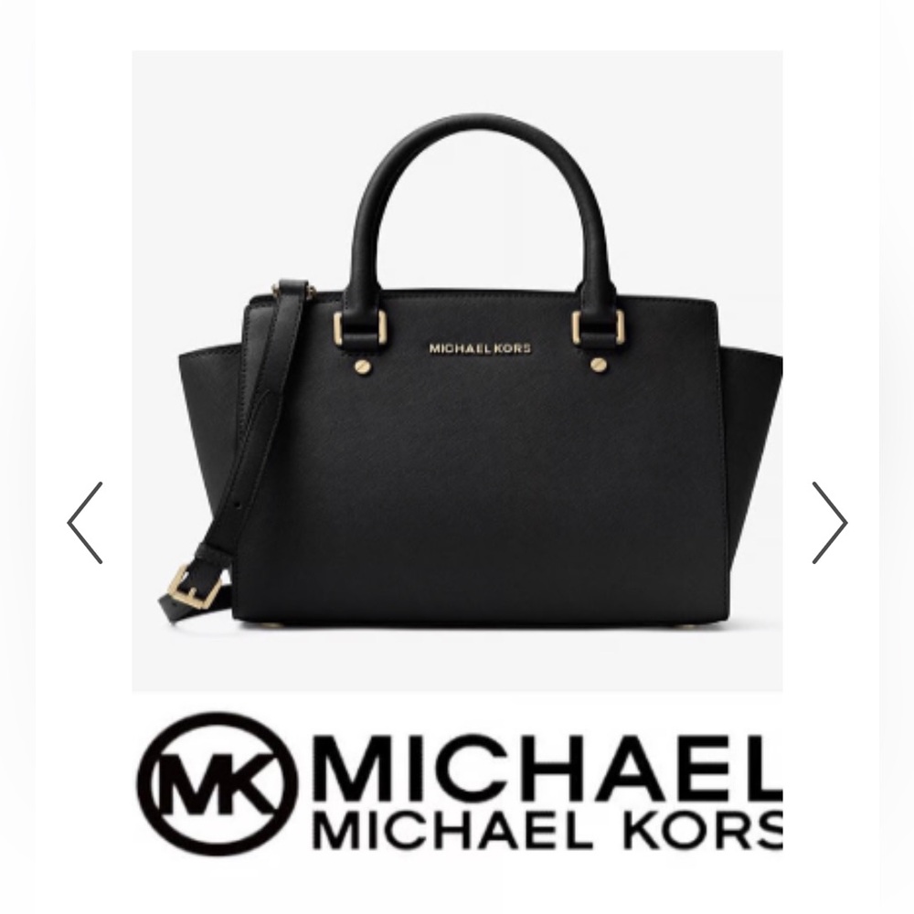 MICHAEL KORS Selma Saffiano Leather Satchel
